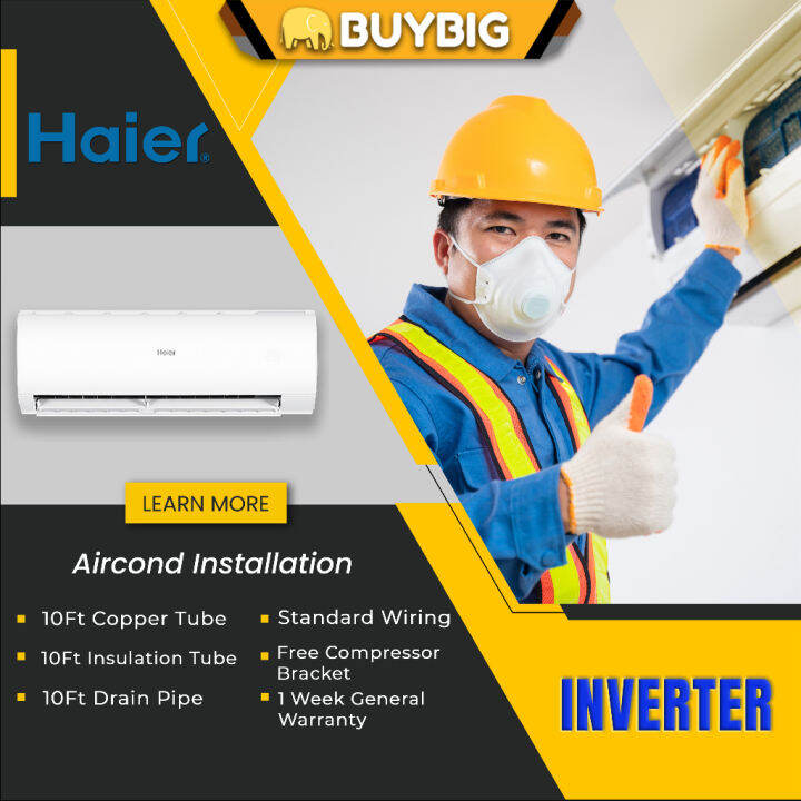 Haier Inverter Hp Hp R Air Conditioner Pwp Aircond