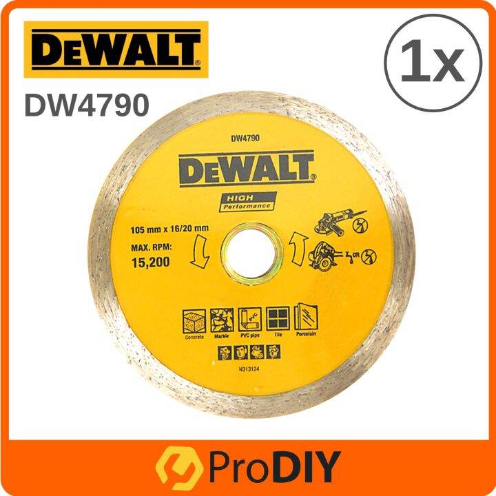 DEWALT 4 DW4790 Diamond Wheel Cutting For Concrete Marble PVC Pipe