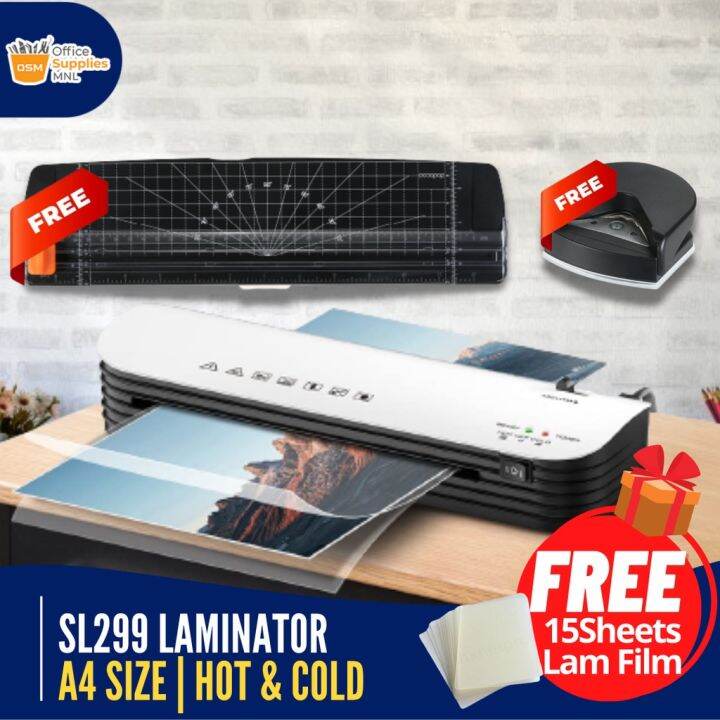 Sl Hot And Cold Laminating Machine A With Free Paper Trimmer