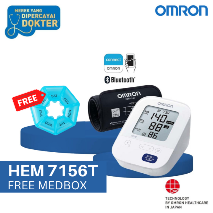 Omron Hem T Tensimeter Digital Connect Bluetooth Lazada Indonesia