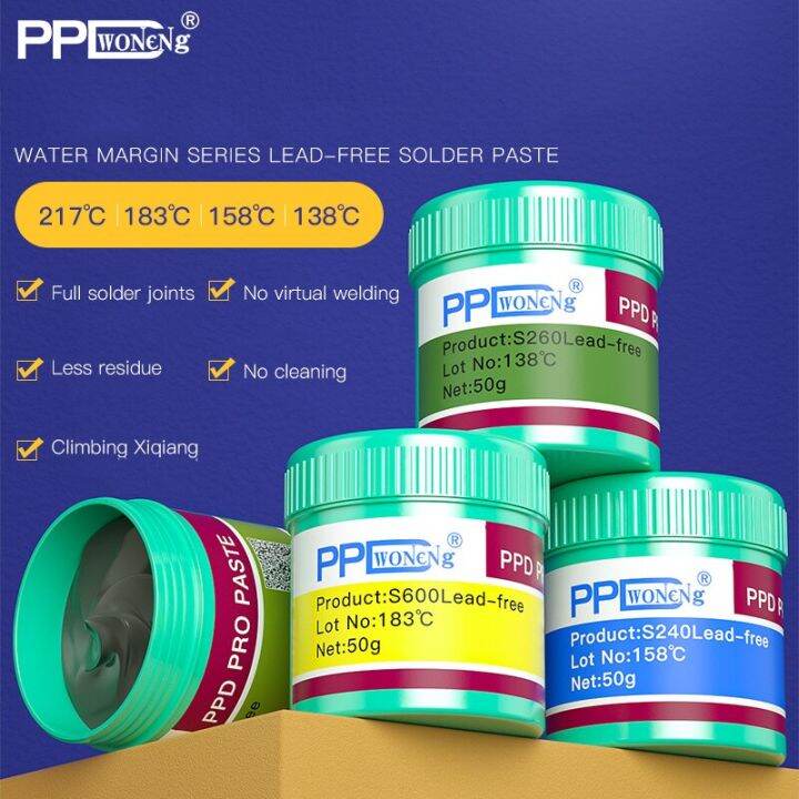 Ppd Lead Free Solder Paste Low Medium High Temperature Melting Point