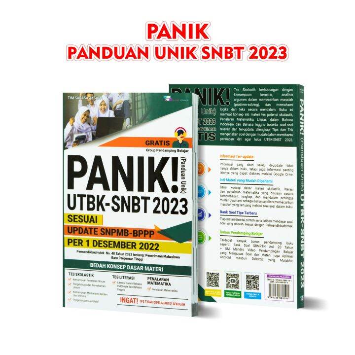 Buku SNBT PANIK Panduan Unik UTBK SNBT 2023 Lazada Indonesia