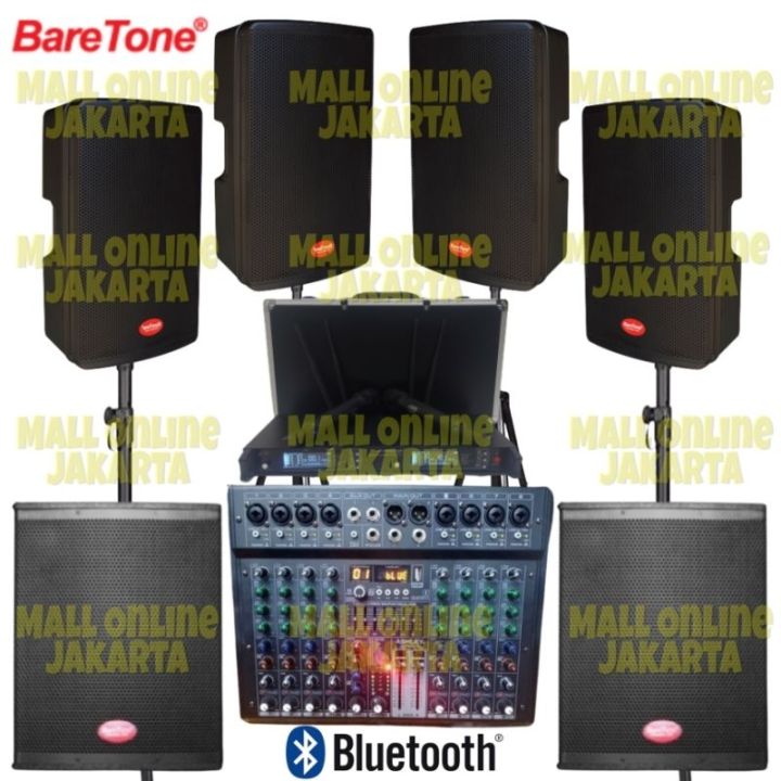 Paket Sound System Baretone Inch Max Rc Speaker Aktif Subwoofer