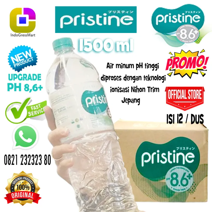 Mineral Water Pristine Ml Ph Isi Botol Per Dus Lazada