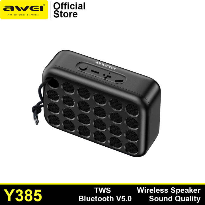 Awei Y Tws Mini Portable Outdoor Wireless Bluetooth Speaker With Fm