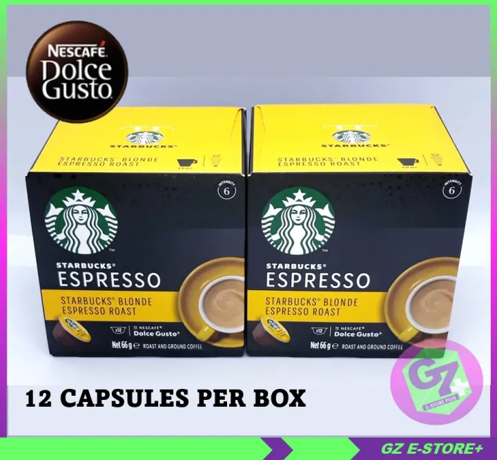 GZestore Starbucks Blonde Espresso Roast Dolce Gusto 2 Boxes