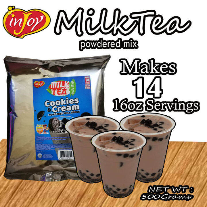 Injoy Milk Tea Cookies And Cream Flavor 500g Lazada PH