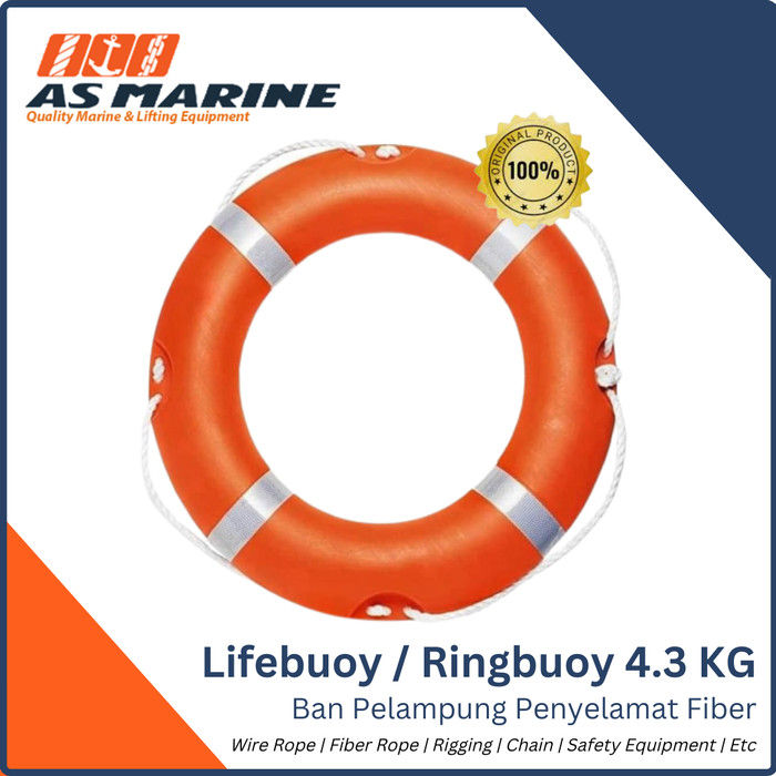 Ban Pelampung Penyelamat Ring Buoy Safety Life Buoy Fiber Kg