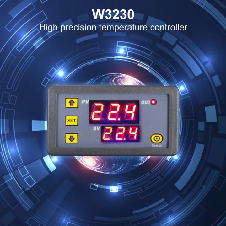 Pengendali Temperatur Digital Led Termostat Tampilan Led W Dc V