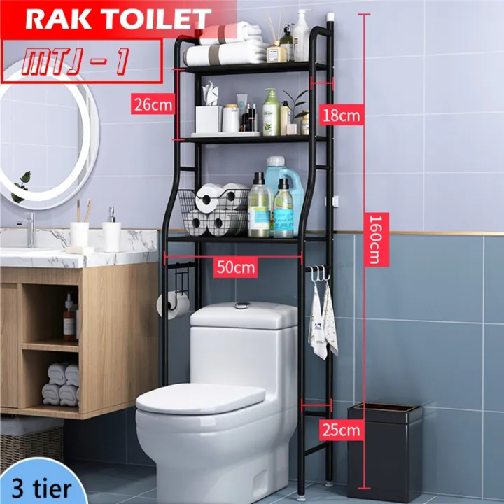 Rak Kamar Mandi Mtj 1 Rak Sabun Rak Toilet Organizer Storage Rack Rak