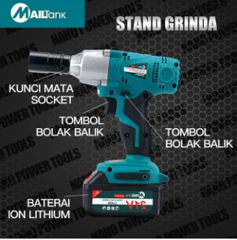 Mesin Pembuka Baut Mailtank Sh Impact Wrench Brushless Bor