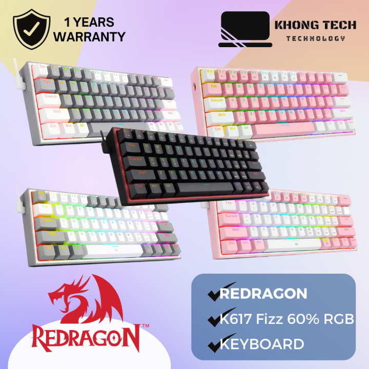 Khong Tech Redragon K Fizz Compact Rgb Wired Mechanical Keyboard