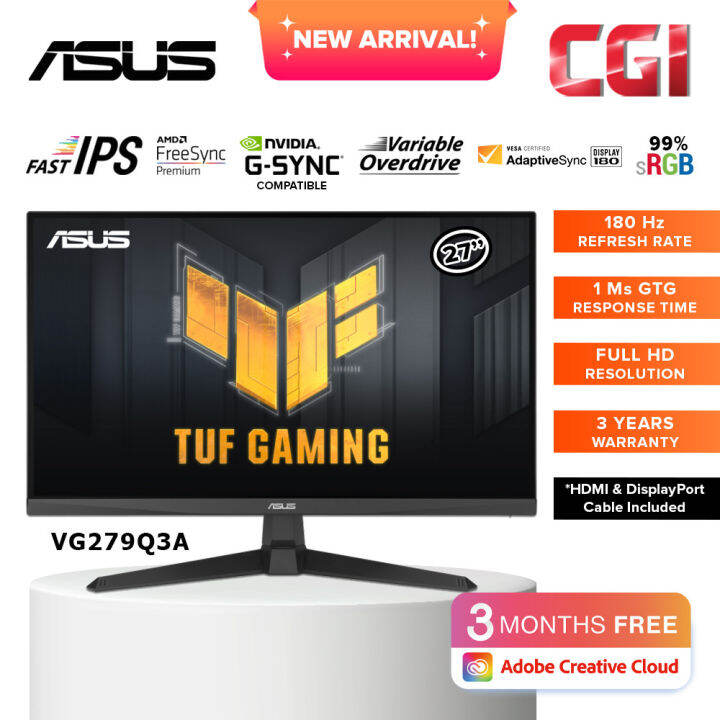 Asus 27 VG279Q3A TUF Gaming Fast IPS FHD 180Hz 1ms FreeSync Premium