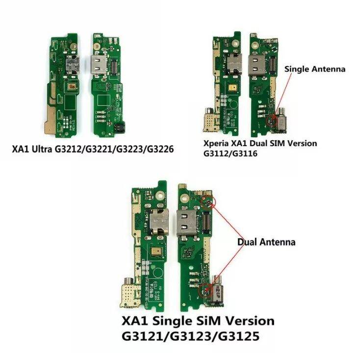 USB Charger Board For Sony Xperia XA1 XA1 Ultra G3121 G3123 G3125 G3112