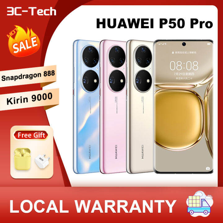 Original HUAWEI P50 Pro 4G HarmonyOS Qualcomm Snapdragon 888 4G 66 W