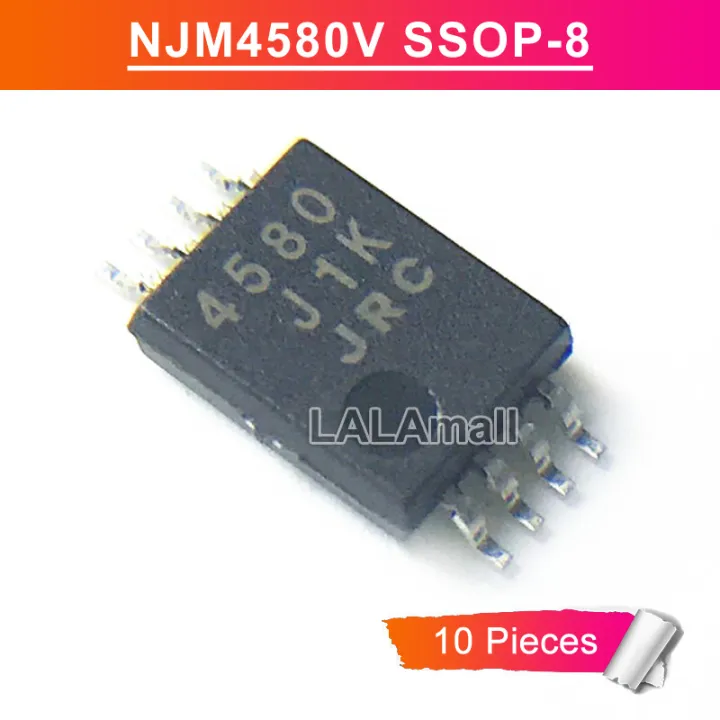 10pcs NJM4580V SSOP 8 JRC 4580 JRC4580 4580V SSOP8 SMD Dual Operational