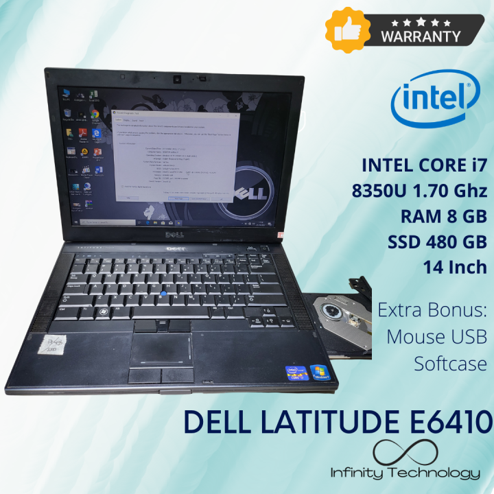 DELL LATITUDE E6410 CORE I7 RAM 4 8 HDD SSD SIAP PAKAI NORMAL INFINITY