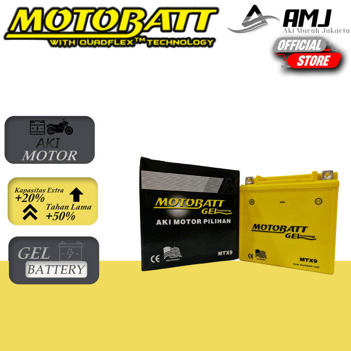 Aki Motor Suzuki Thunder Motobatt Mtx Aki Gel Aki Kering