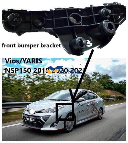 Xuming A Pair Vios Front Bumper Bracket Bumper Side Support Bracket For