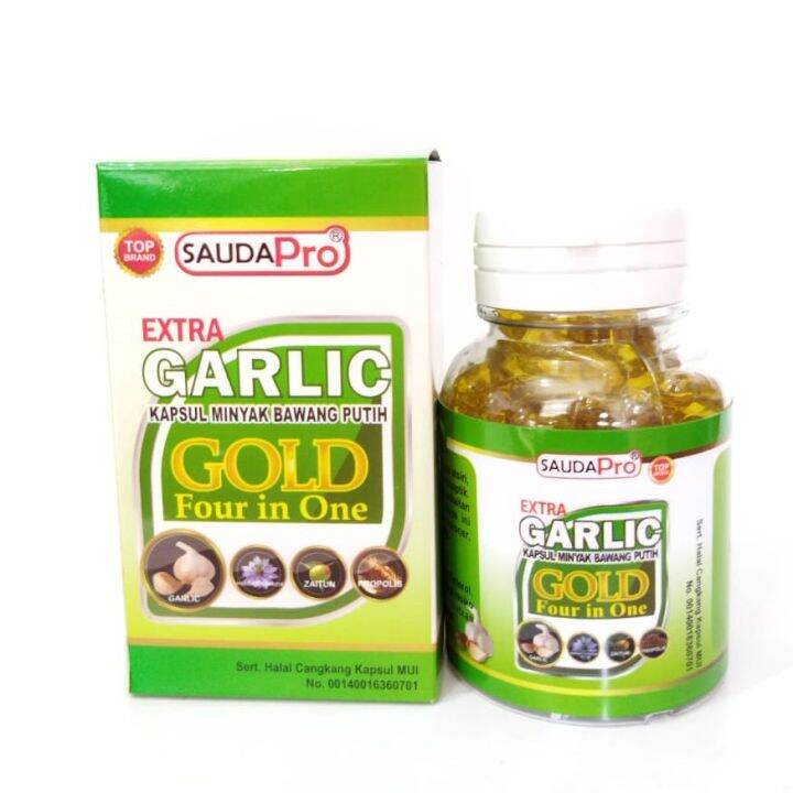 Extra Garlic Four In One Kapsul Minyak Bawang Putih Isi 100 Kapsul