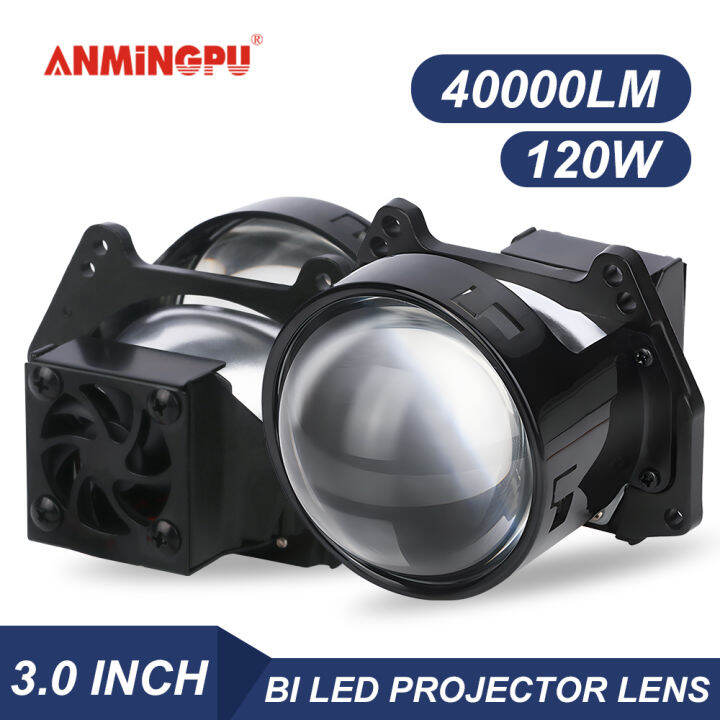 Anmingpu Bi Led Retrofit Projector Lenses W Lm Inch For Car