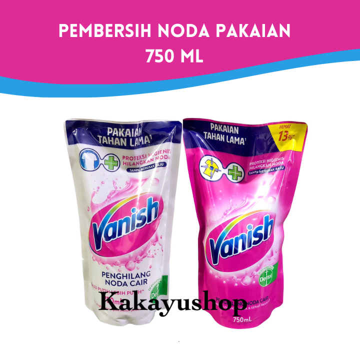 Vanish Cair Refill Ml Penghilang Noda Pembersih Pakaian Lazada