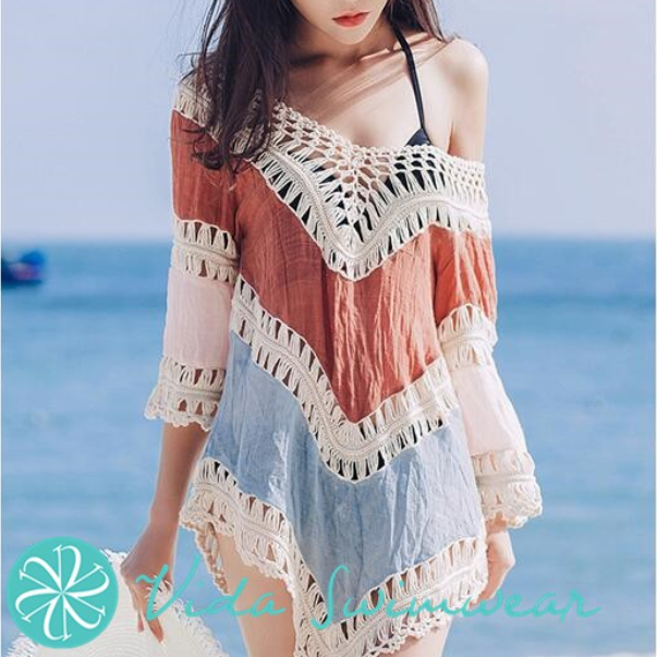 Vida Bikini Cover Up Beach Dress Korean DresBikini Cover Up Beach Dress