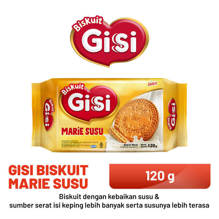 GISI Biskuit Marie Susu Pack 120g Lazada Indonesia