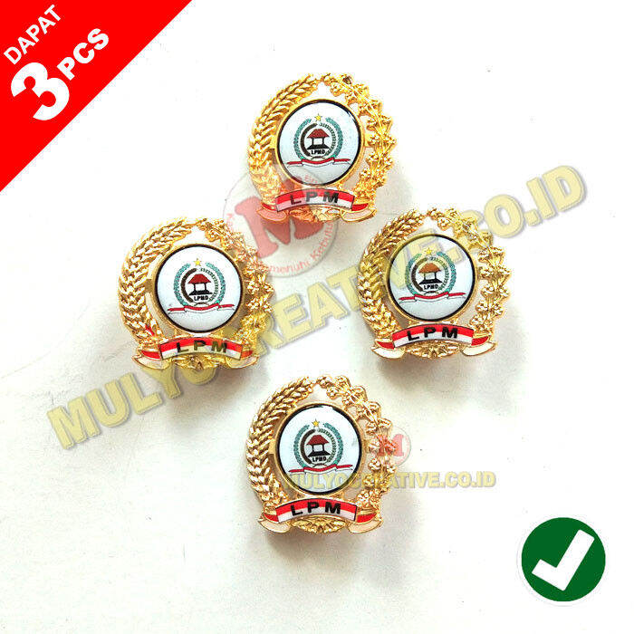 Pin LPM Desa Model Padi Dan Kapas Lencana Logo LPM 3pcs Lazada