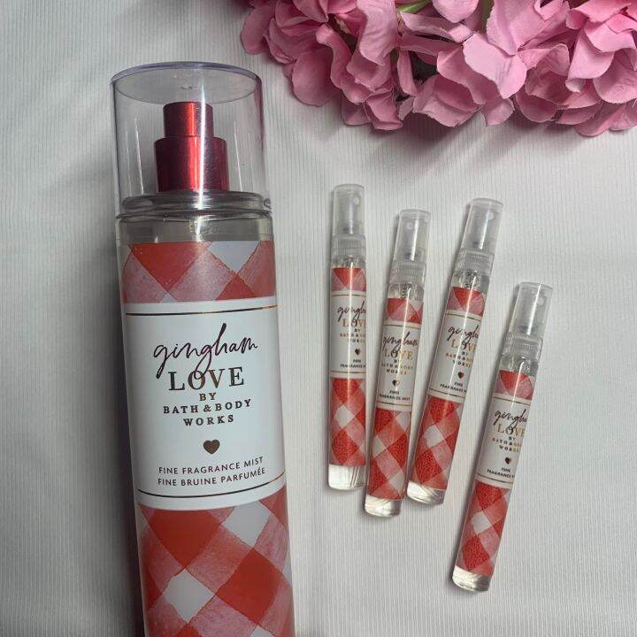 Original 10 ML Gingham Love Bath And Body Works Fragrance Mist Decant