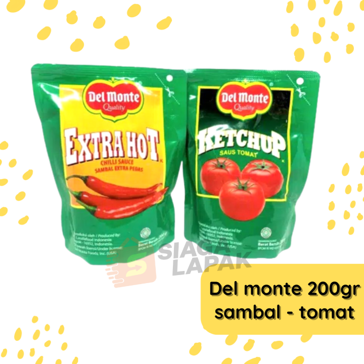 Del Monte Saus Tomat Sambal Pouch Gr Lazada Indonesia