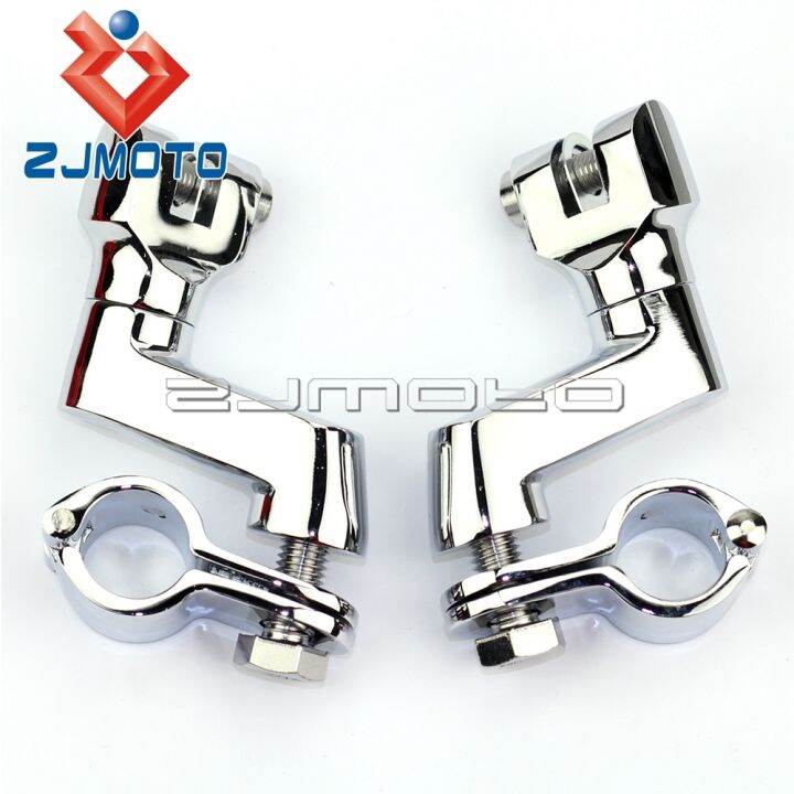 Motorcycle 25mm 32mm 38mm Engine Guard Foot Peg Mounting Clamps For