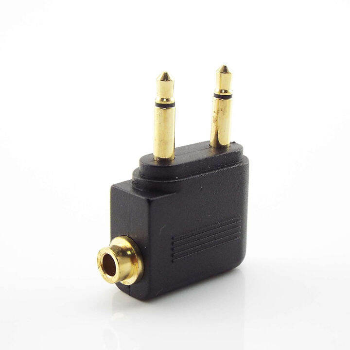 3 5mm Airplane Airline Air Plane Headphone Mono Audio Converter Travel