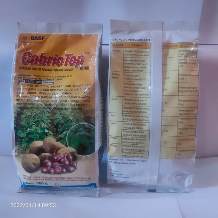 Fungisida Cabrio Top 60 WG 500gr Obat Pembasmi Jamur Daun Tanaman