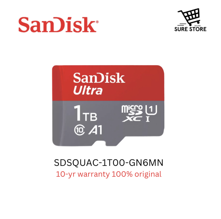 Sandisk Ultra Tb Microsdxc Uhs I Card Speed Up To Mb S Sdsquac T