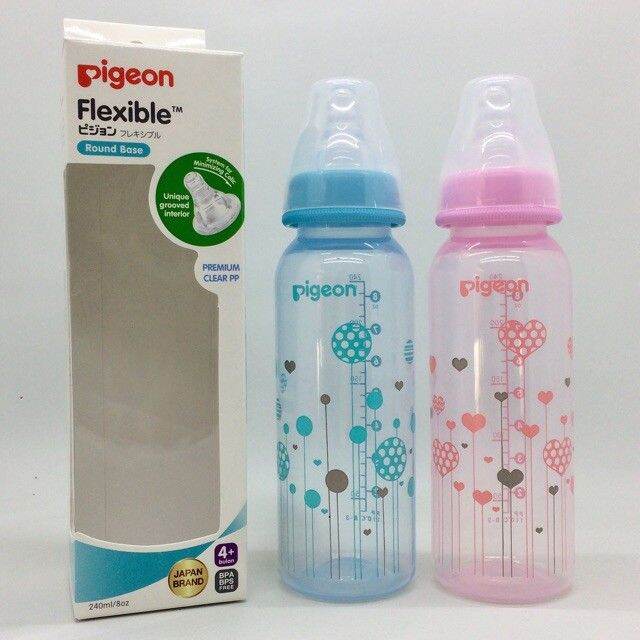 Bisa Cod Pigeon Botol Susu Pp Clear Rp Ml Niple Silicone