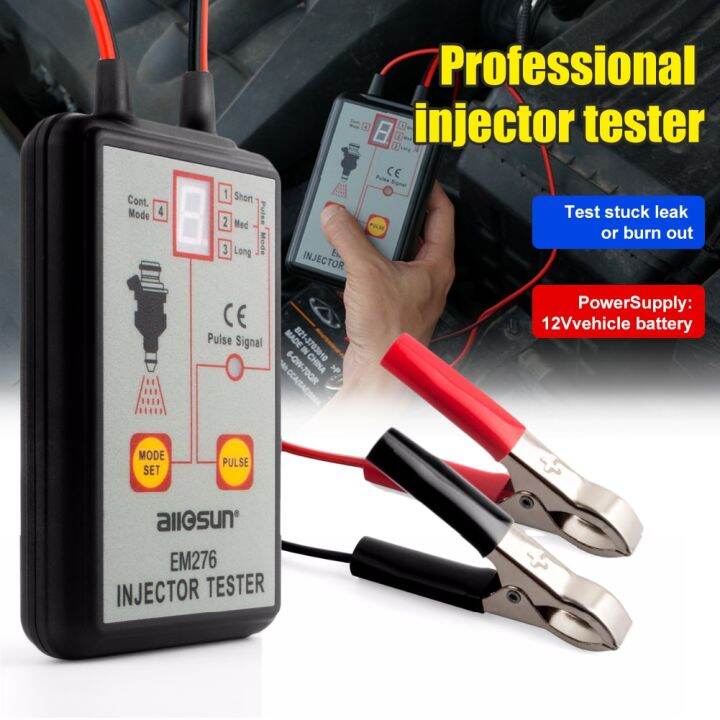 EM276 Injector Tester Professional Fuel Injector Tester 4 Pluse Modes