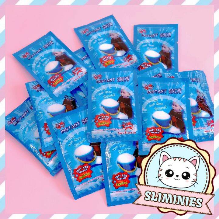 INSTANT SNOW FOR CLOUD SLIME 3 SACHETS Lazada PH