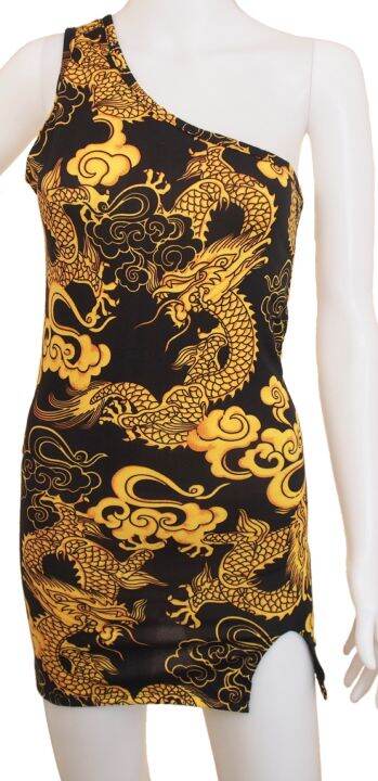 Chinese Dragon Print Dress For Women Lazada Ph