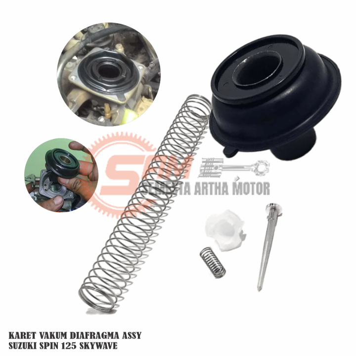 Karet Vakum Diafragma Assy Suzuki Spin Skywave Karburator Jarum Per