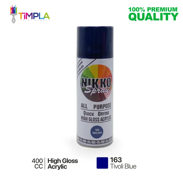 Nikko Spray Paint 163 Tivoli Blue All Purpose Quick Drying High Gloss