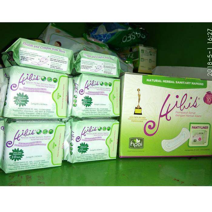 Pantyliner Hibis Hpai Pantyliner Herbal Pembalut Sehat Lazada