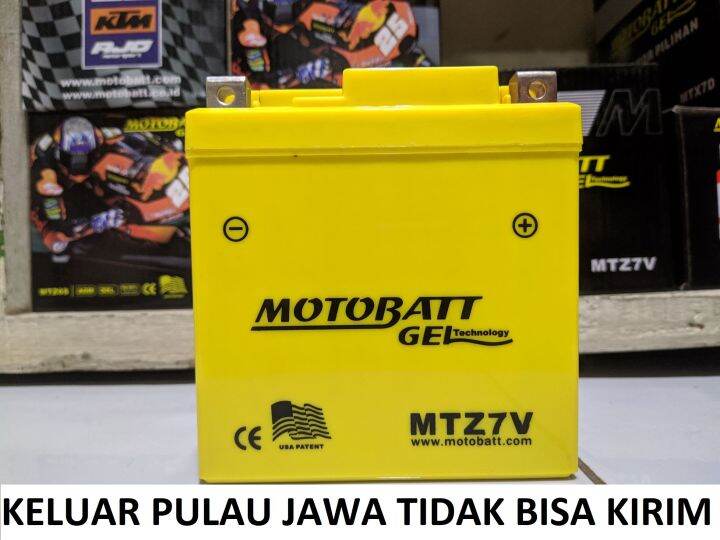 AKI MOTOBATT ORIGINAL TYPE MTZ7V 12 VOLT 7 AMPERE AKI MOTOR HONDA ADV