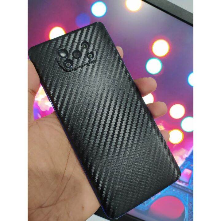 Garskin Sticker Xiaomi Poco X Nfc Black Carbon Bisa Request Via Chat