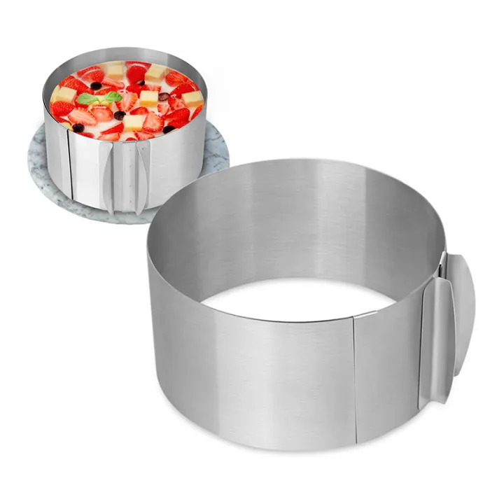 Cake Ring To Inch Adjustable Round Stainless Steel Mousse Mould