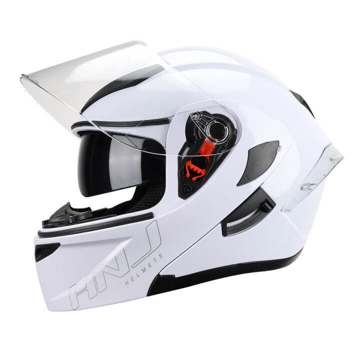 HNJ 852 Modular Motorcycle Helmets Double Visor For Mens And Womens