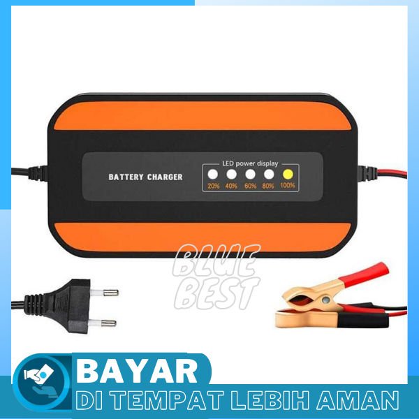 Bergaransi Cod Charger Aki Smart Battery Indikator Volt A Cas