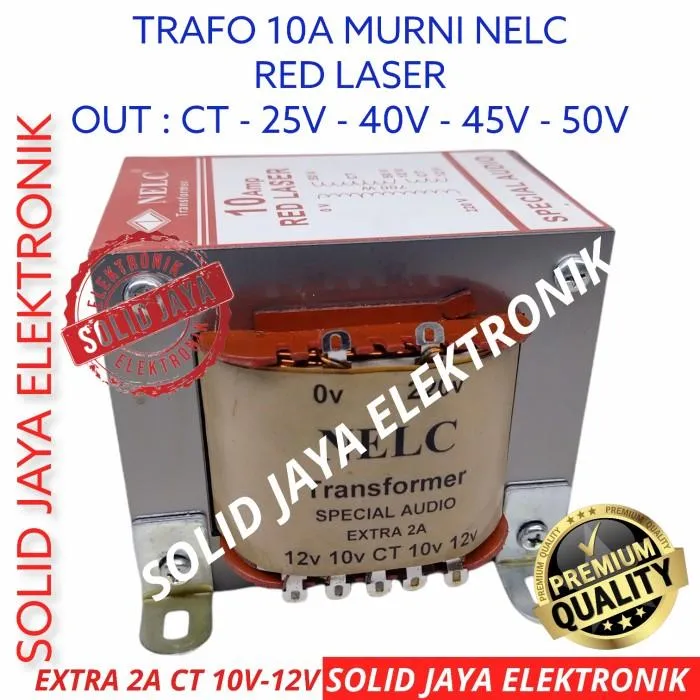 TRAVO TRAFO 10A MURNI RED LASER NELC CT MURNI TEMBAGA ASLI ORIGINAL