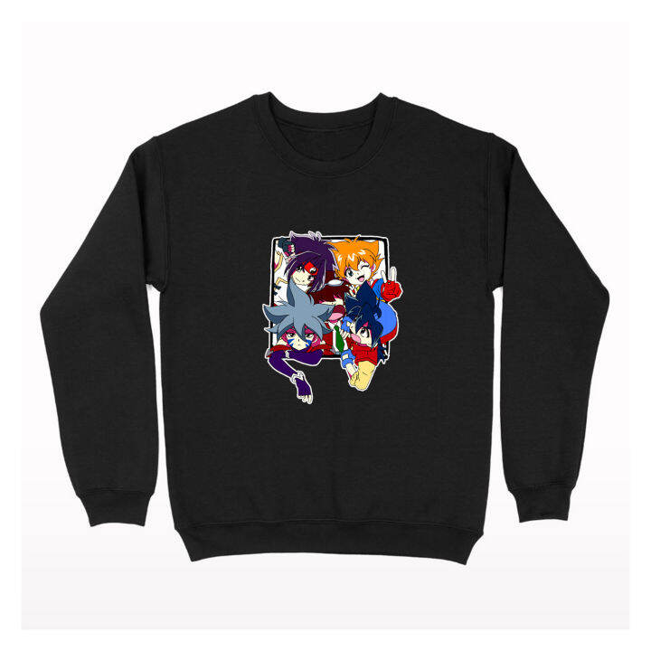 Sweater Crewneck Anime Beyblade Manga Tyson Granger Kenny Max