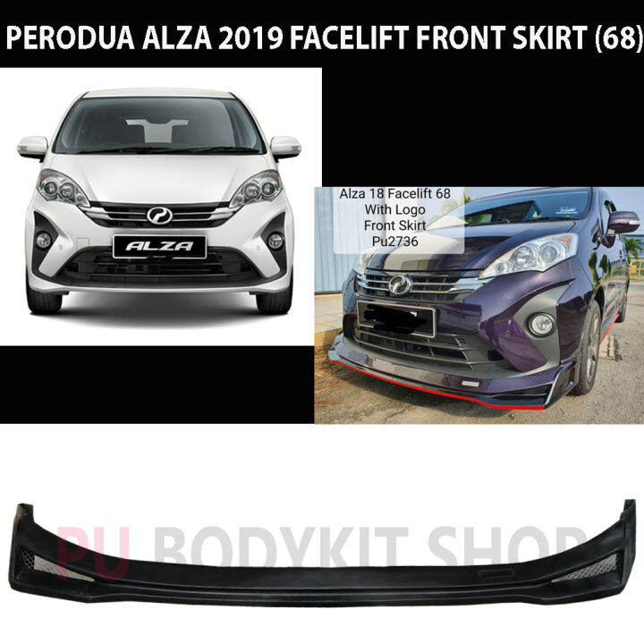 Perodua Alza Facelift Front Skirt Pu Lazada